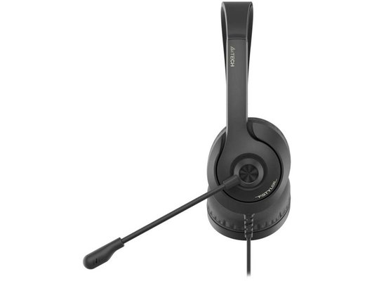 Наушники с микрофоном проводные A4Tech Fstyler FH100i черный (FH100I (STONE BLACK))